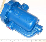 Armstrong International series 813 inverted bucket steam trap with internal check valve. 1" C5318-13CV 15 PSIG. 