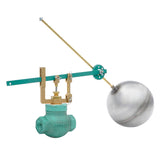 Keckley Type 27 Cast Iron Body & Bronze Trim Straight Globe Float Valve, Threaded Connection