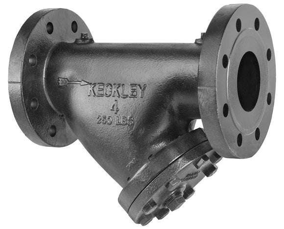 Keckley Style A7 250# Flanged Domestic Y-Strainer.