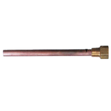 Sterlco 56-T Brass Special Bulb Thermowell. 696.36013.02, 9/16" x 3-1/4" with 1/2" NPT. 696.36013.01, 9/16" x 6-1/4" with 1/2" NPT. 696.36033.05, 9/16" x 30" with 3/4" NPT.