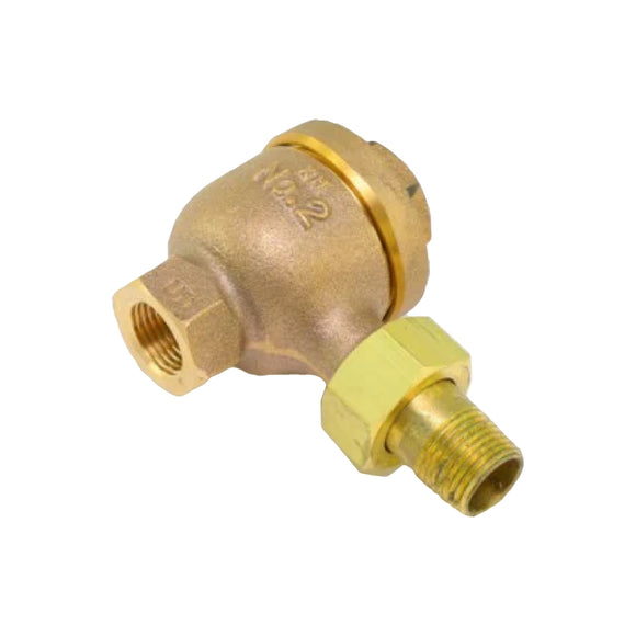 Armstrong International series TS-3 thermostatic steam trap angle pattern. 1/2