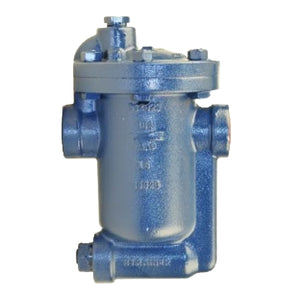 Armstrong International series 883 inverted bucket steam trap with thermic vent and internal check valve. 3/4" D500865TCV 15 PSIG, 3/4" D505914TCV 30 PSIG, 3/4" D500090TCV 60 PSIG, 3/4" D505915TCV 80 PSIG, 3/4" C5318-23TCV 125 PSIG, 3/4" D500584TCV 180 PSIG, 3/4" D502484TCV 250 PSIG.