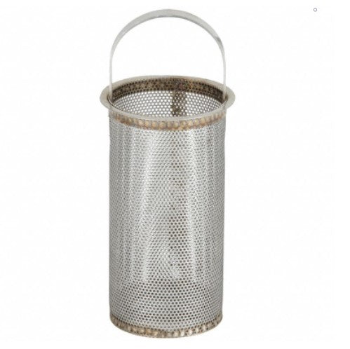 Keckley Style SSD stainless steel simplex basket strainer replacement screen.