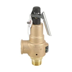 Kunkle 6021FFT01AAM ASME Section I Steam Safety Relief Valve, 1-1/4" x 1-1/4" FNPT Connections.