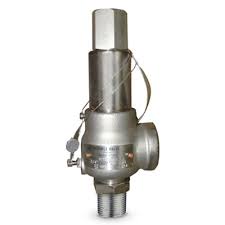 Kunkle 1-1/2" x 1-1/2" 911BFGM01ALE, ASME section VIII stainless steel steam pressure relief valve.