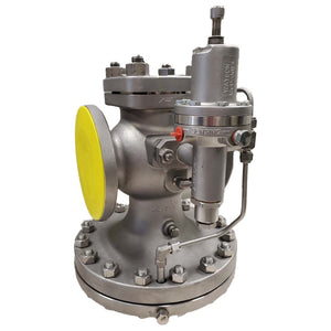 Watson McDaniel HSP-SS-14-F150, 1" 150# flanged stainless steel pressure reducing valve.