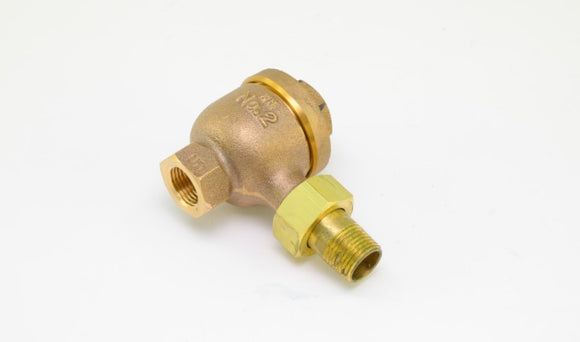 Armstrong International series TS-3 thermostatic steam trap angle pattern. 1/2