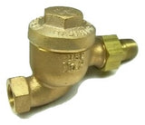 Armstrong International series TS-3 thermostatic steam trap straight pattern. 3/4" D25999.
