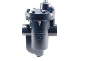 Armstrong International series 815 inverted bucket steam trap with thermic vent and internal check valve. 1" D500534TCV 15 PSIG, 1" D501221TCV 30 PSIG, 1" D504000TCV 60 PSIG, 1" D504924TCV 100 PSIG, 1" D505770TCV 130 PSIG, 1" D503201TCV 180 PSIG, 1" D505417TCV 225 PSIG, 1" D529121TCV 250 PSIG.
