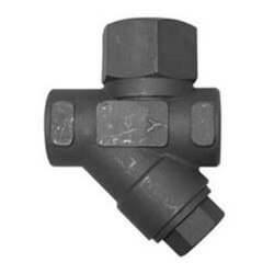 Hoffman Specialty Bear Trap series TD6420 thermodisc steam trap with strainer. 405155 3/8" TD6423, 405156 1/2" TD6424, 405157 3/4" TD6426, 405158 1" TD6428.