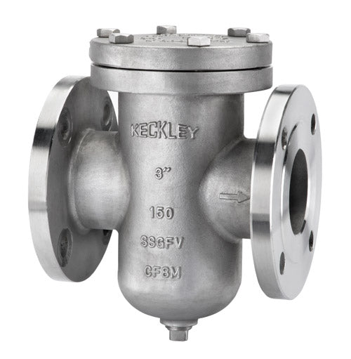 Keckley Style SSGFV Stainless Steel Simplex Basket Strainer.