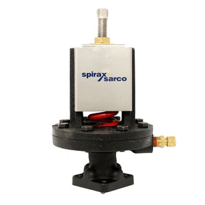 Spirax Sarco 25P Series Pilot Operated Pressure Regulating Valve. 54819 Yellow Spring, 3 - 30 PSIG Range Cast Iron. 61488 Yellow Spring, 3 - 30 PSIG Range, Cast Steel.