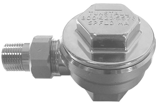 Tunstall TA-FP angle pattern thermostatic steam trap. 1/2