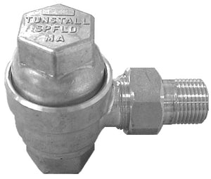 Tunstall TA EC angle pattern thermostatic steam trap. 1/2" EC2-A, 3/4" EC3-A.