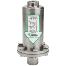 Watson McDaniel series WLD1800R guided float type repairable liquid drainer. 1/2